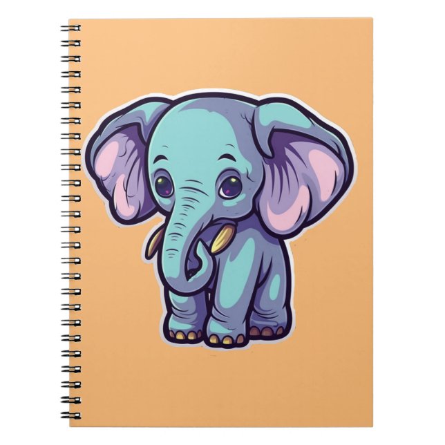 CADERNO ESPIRAL CARTOON ELEPHANT (Frente)