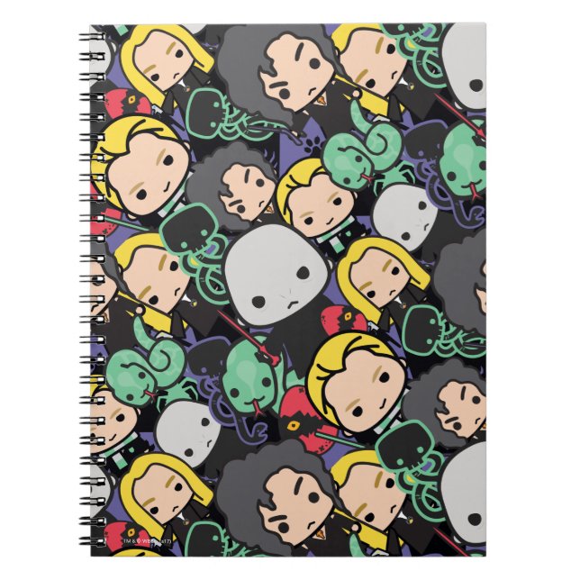 Caderno Espiral Cartoon Harry Potter Death Comida Toss Pattern (Frente)