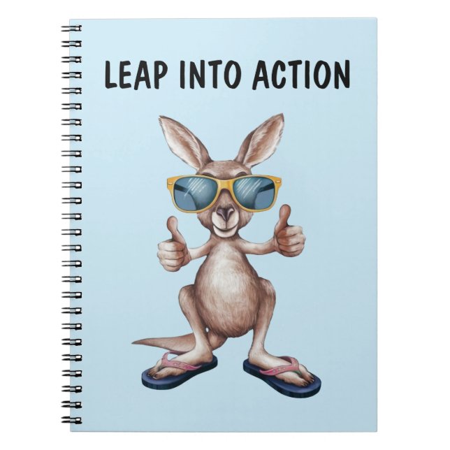 Caderno Espiral Cartoon Kangaroo (Frente)