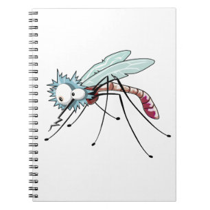 Caderno Espiral Cartoon mosquito