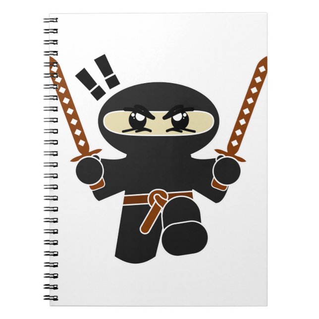 Caderno Espiral Cartoon Ninja (Frente)
