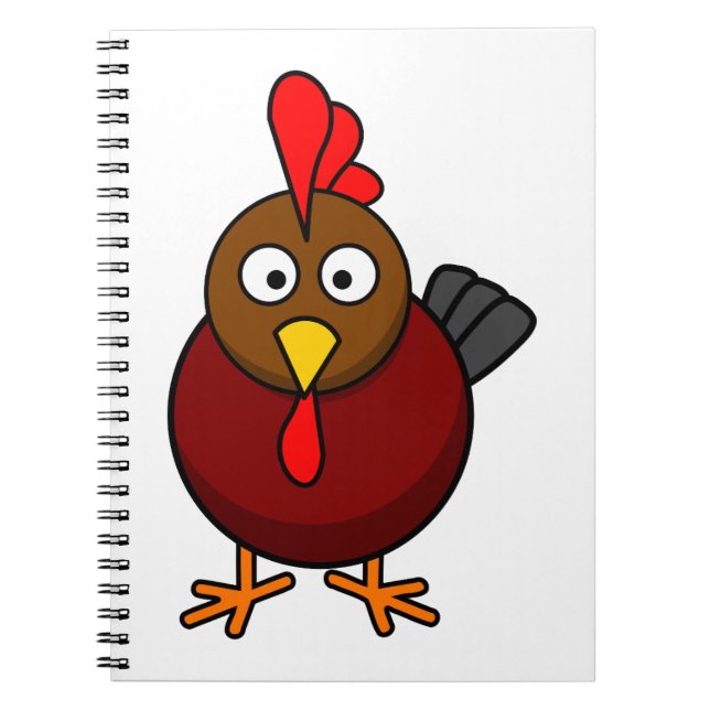 Caderno Espiral Cartoon Rooster (Frente)