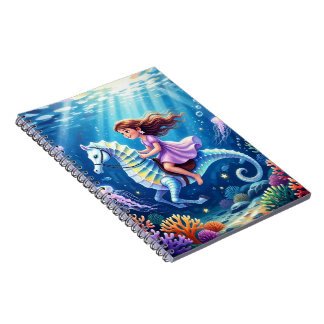 Caderno Espiral Cartoon Seahorse Photo Album Notebook