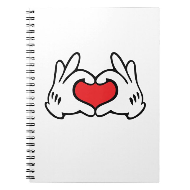 Caderno Espiral Cartoon Style Mand Love Heart (Frente)