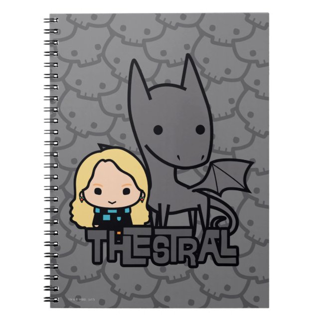 Caderno Espiral Cartoon Thestral e Luna Character Art (Frente)
