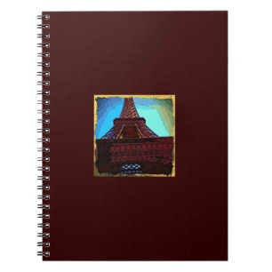 Caderno Espiral Cartoon Torre Eiffel