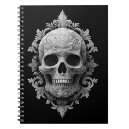Caderno Espiral Carved Skull
