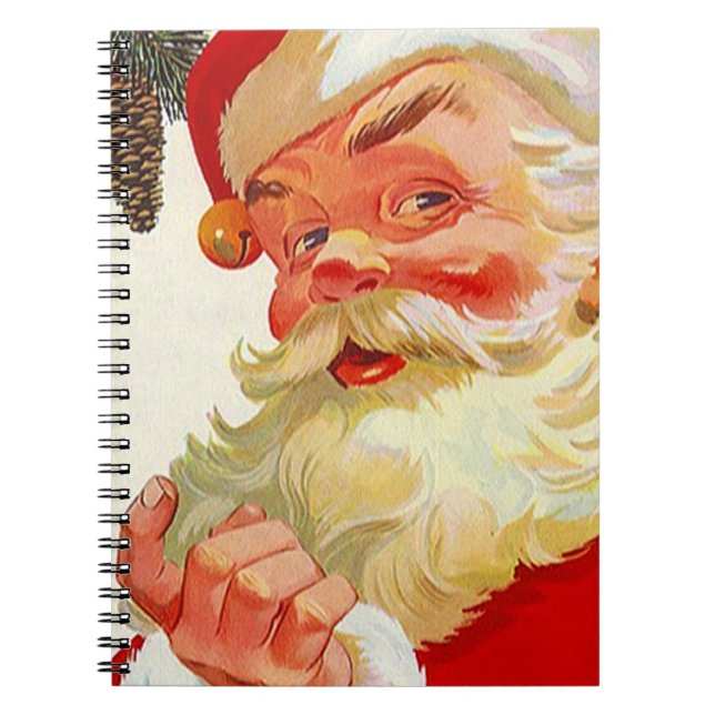 Caderno Espiral Casa aberta do Guestbook do feriado do Natal do (Frente)