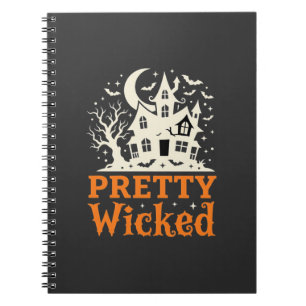 Caderno Espiral Casa Assombrada de Halloween Muito Malvada_1