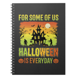 Caderno Espiral Casa Assombrada de Halloween Para Alguns de Nós