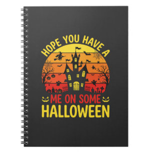 Caderno Espiral Casa Assombrada Engraçada do Halloween em Algum De