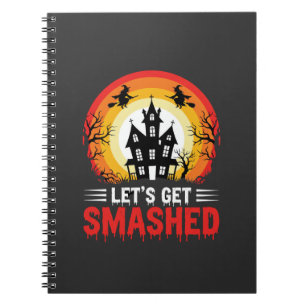 Caderno Espiral Casa Assombrada Esmagada no Halloween