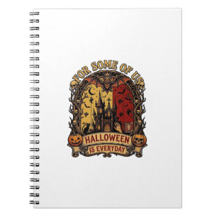 Caderno Espiral Casa Assombrada Todos Os Dias Do Halloween Morcego