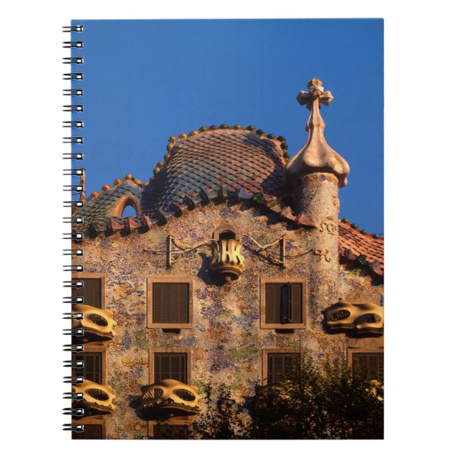 Caderno Espiral Casa Batilo, Arquitetura Gaudi, Barcelona (Frente)