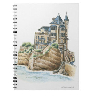 Caderno Espiral Casa de campo Belza, Biarritz, France