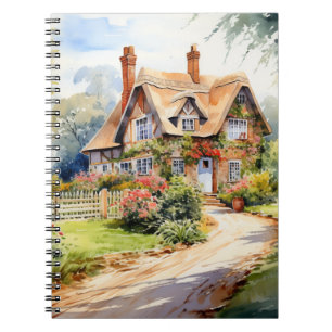Caderno Espiral Casa de Campo Inglesa