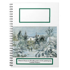 Caderno Espiral Casa de Piette na paisagem Montfoucault