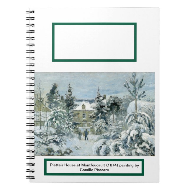 Caderno Espiral Casa de Piette na paisagem Montfoucault (Frente)