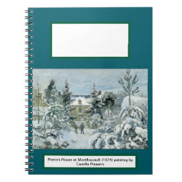 Caderno Espiral Casa de Piette na paisagem Montfoucault