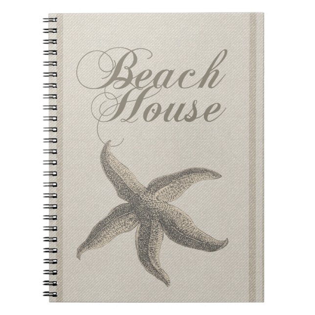 Caderno Espiral Casa de Praia Estrela do Mar Costa (Frente)