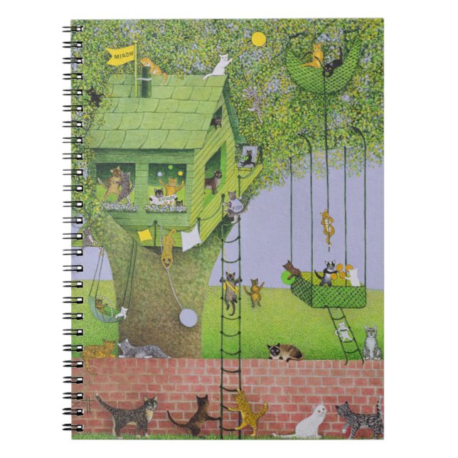 Caderno Espiral Casa na árvore do gato (Frente)