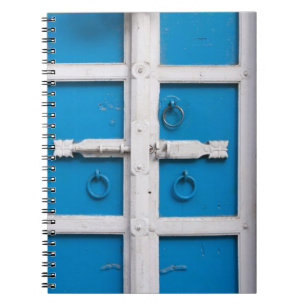 Caderno Espiral Casa pintada de azul, Udaipur, Rajasthan, Índia