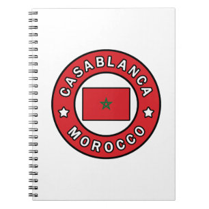 Caderno Espiral Casablanca Marrocos
