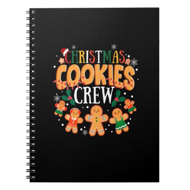 Caderno Espiral Casaco da Família Cookie Natal Camisa da Camisa Gi (Frente)