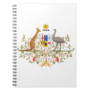 Caderno Espiral Casaco de Armas da Austrália