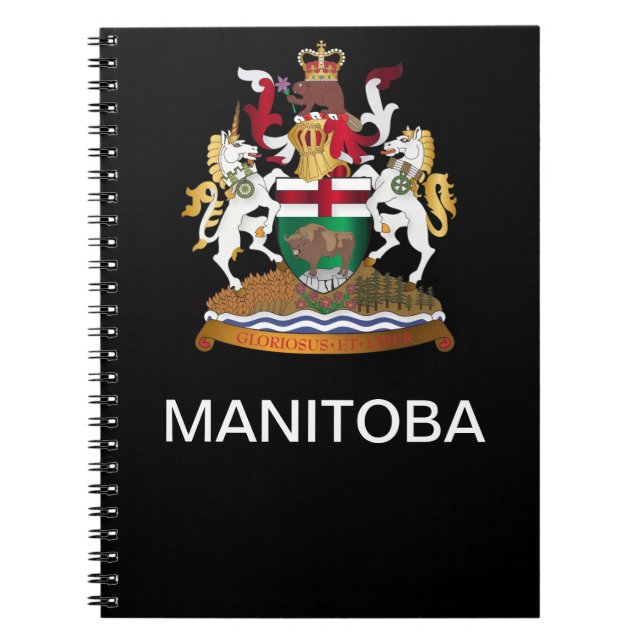 Caderno Espiral Casaco de armas de Manitoba (Frente)