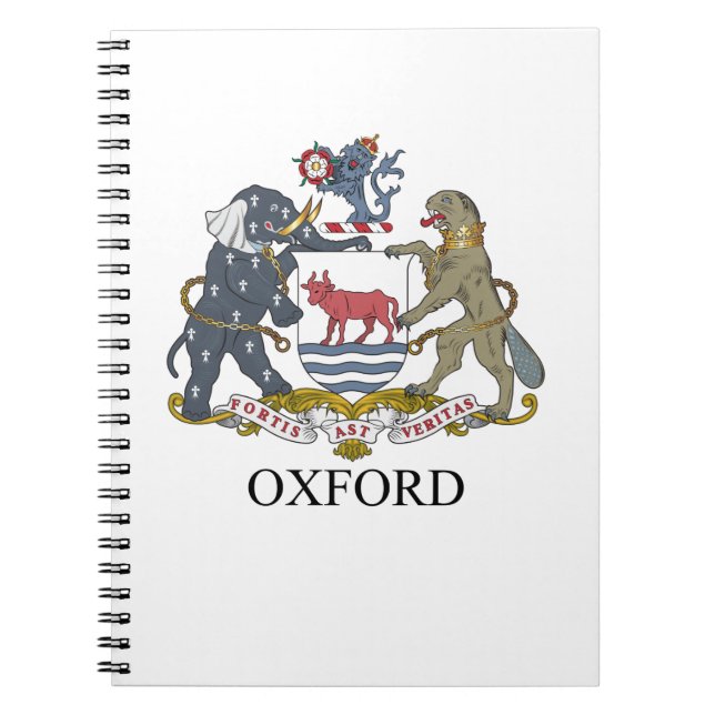 Caderno Espiral Casaco de armas de Oxford (Frente)
