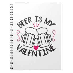 Caderno Espiral Casal Art Beer É Meu Namorados