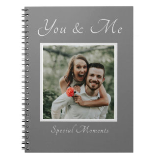 Caderno Espiral Casal Fotografia com nome personalizado notebook