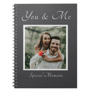 Caderno Espiral Casal Fotografia com nome personalizado notebook