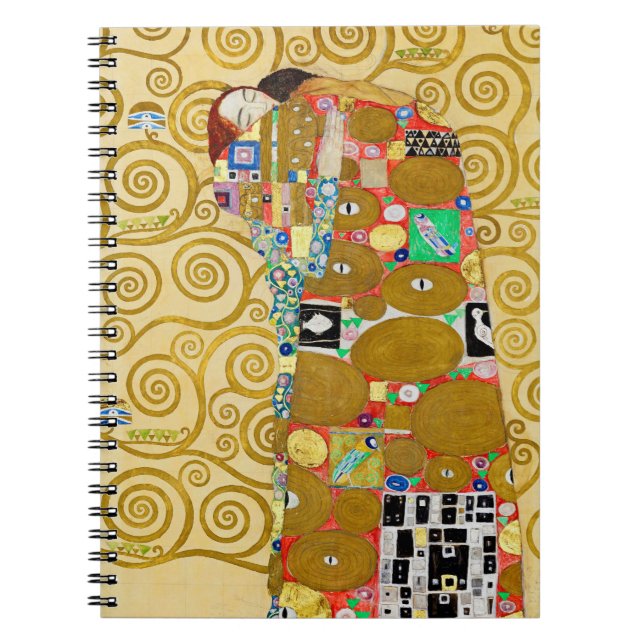 Caderno Espiral Casal Gustav Klimt Fulfillment Nouveau (Frente)