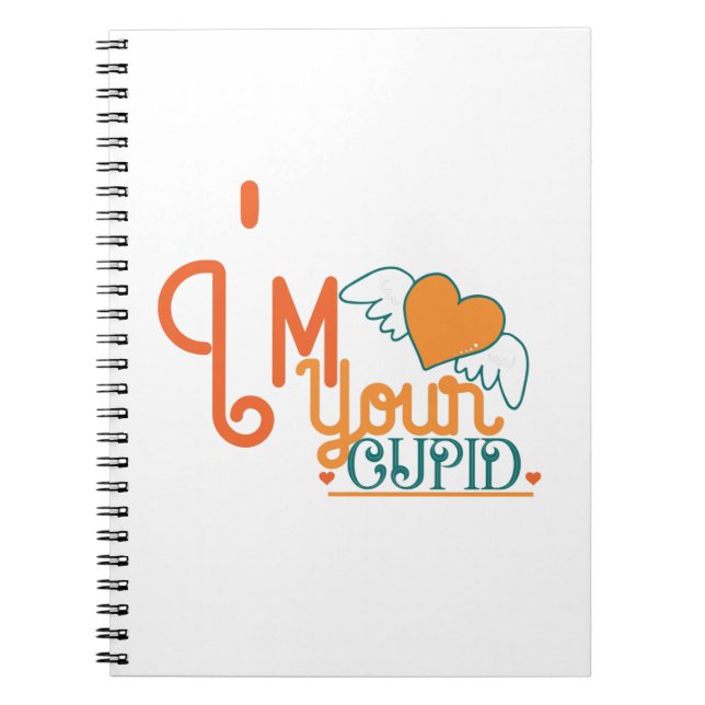 Caderno Espiral Casal Presente Eu Sou Seu Cupido (Frente)
