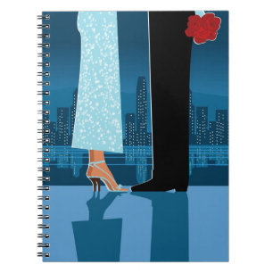 Caderno Espiral Casal romântico na cidade