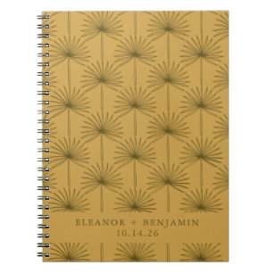 Caderno Espiral Casamento com Mostarda e Oliva de Palma de Meados
