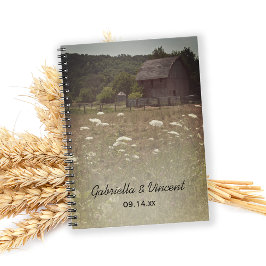 Caderno Espiral Casamento com o Barn Country Weathered
