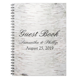 Caderno Espiral Casamento de madeira rustica com Latido de árvore 