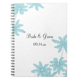Caderno Espiral Casamento de Visitas Azul Claro
