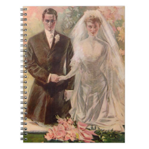 Caderno Espiral Casamento Edwardian de 1906