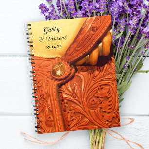 Caderno Espiral Casamento ocidental do país da sela