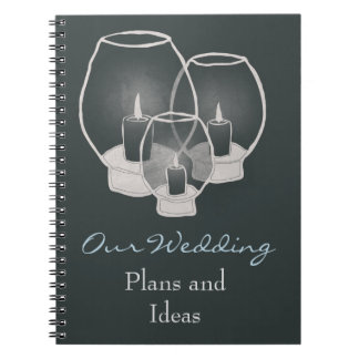 Caderno Espiral Casamento Por Candlelight,