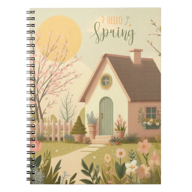 Caderno Espiral Casca com primavera (Frente)