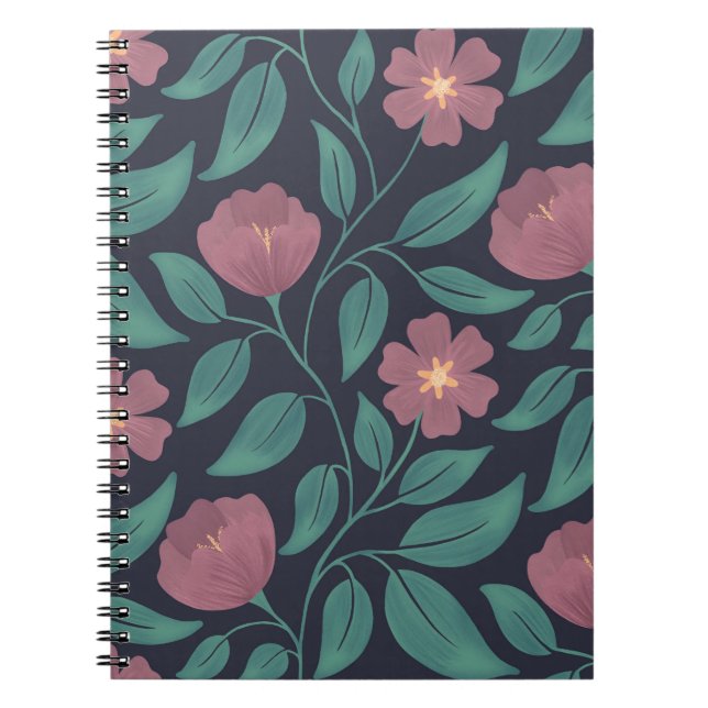 Caderno Espiral Cascata Crimson (Grande Escala) (Frente)