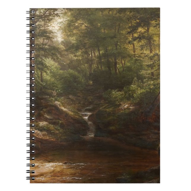 Caderno Espiral Cascata na Floresta - George Hetzel (Frente)