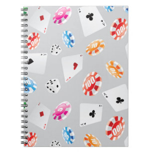 Caderno Espiral Casino, Games accessories pattern 8