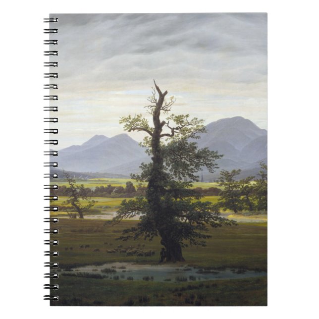 Caderno Espiral Caspar David Friedrich - A Árvore Solitário (Frente)