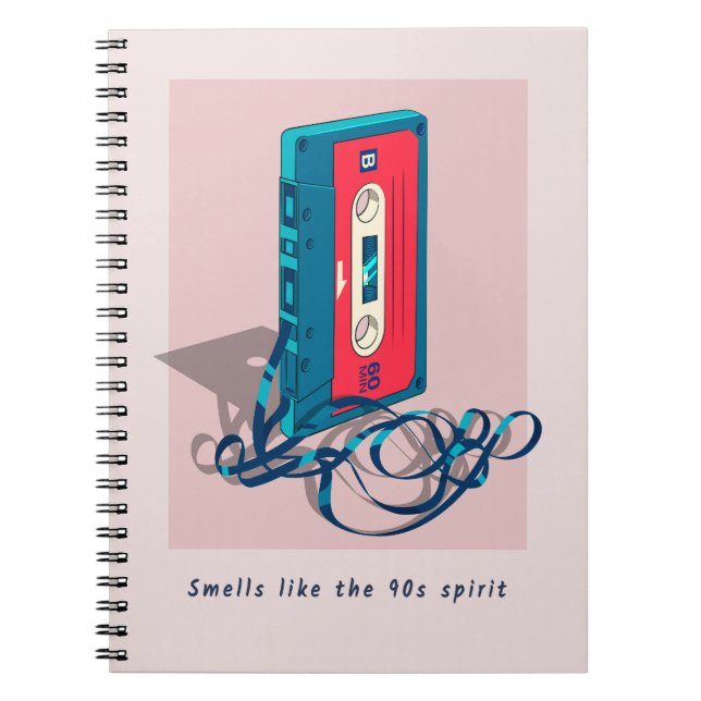 Caderno Espiral Cassete Vintage ’90s (Frente)
